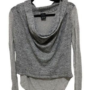 Ella Moss Pullover Sweater textured grey M